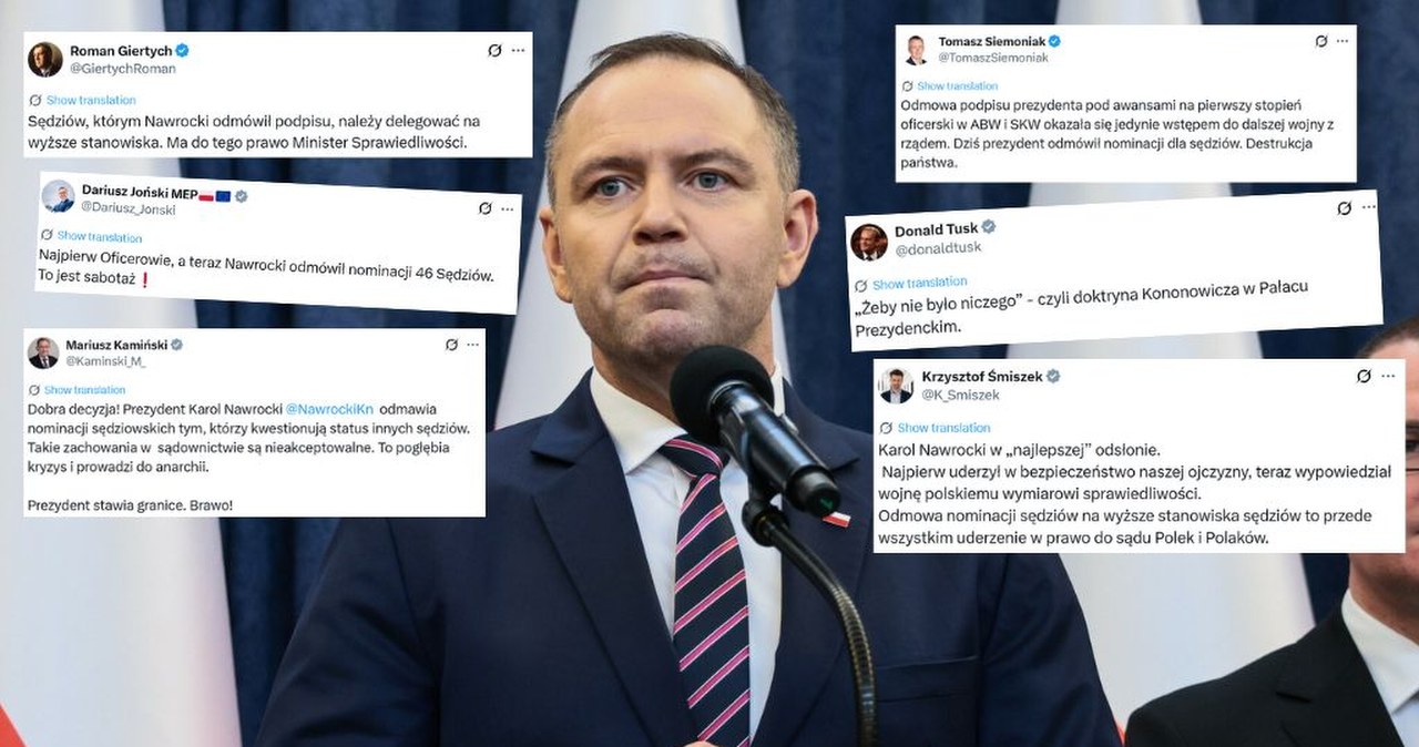 Zawrzało po decyzji Nawrockiego. Część polityków nie przebierała w słowach
