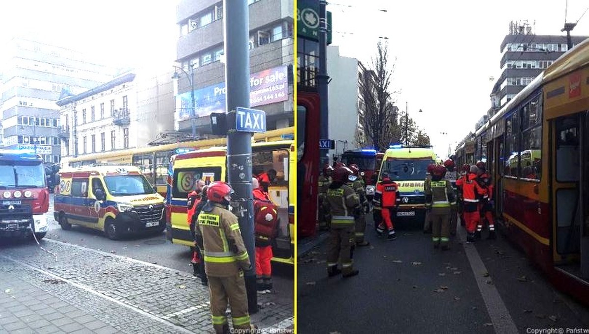 Zderzenie tramwajów w Łodzi. Jest wielu rannych