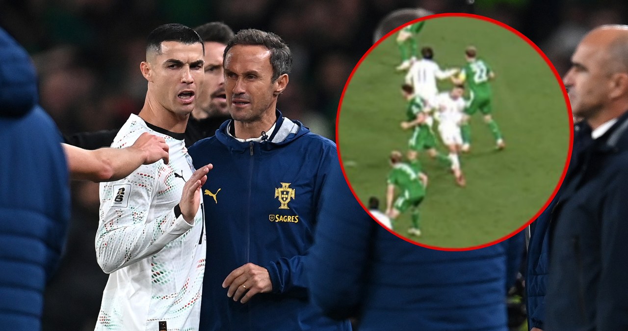 Ronaldo wyrzucony z boiska. Czerwona kartka. Odwinął się i uderzył rywala