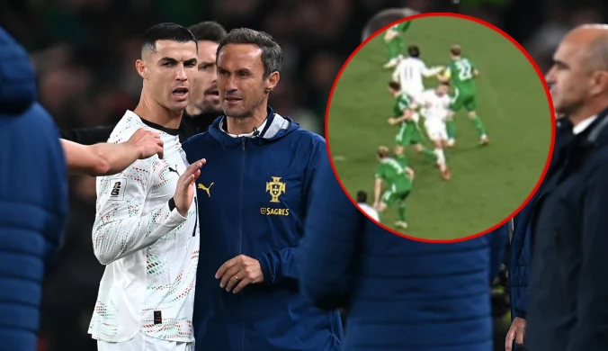 Ronaldo wyrzucony z boiska. Czerwona kartka. Odwinął się i uderzył rywala