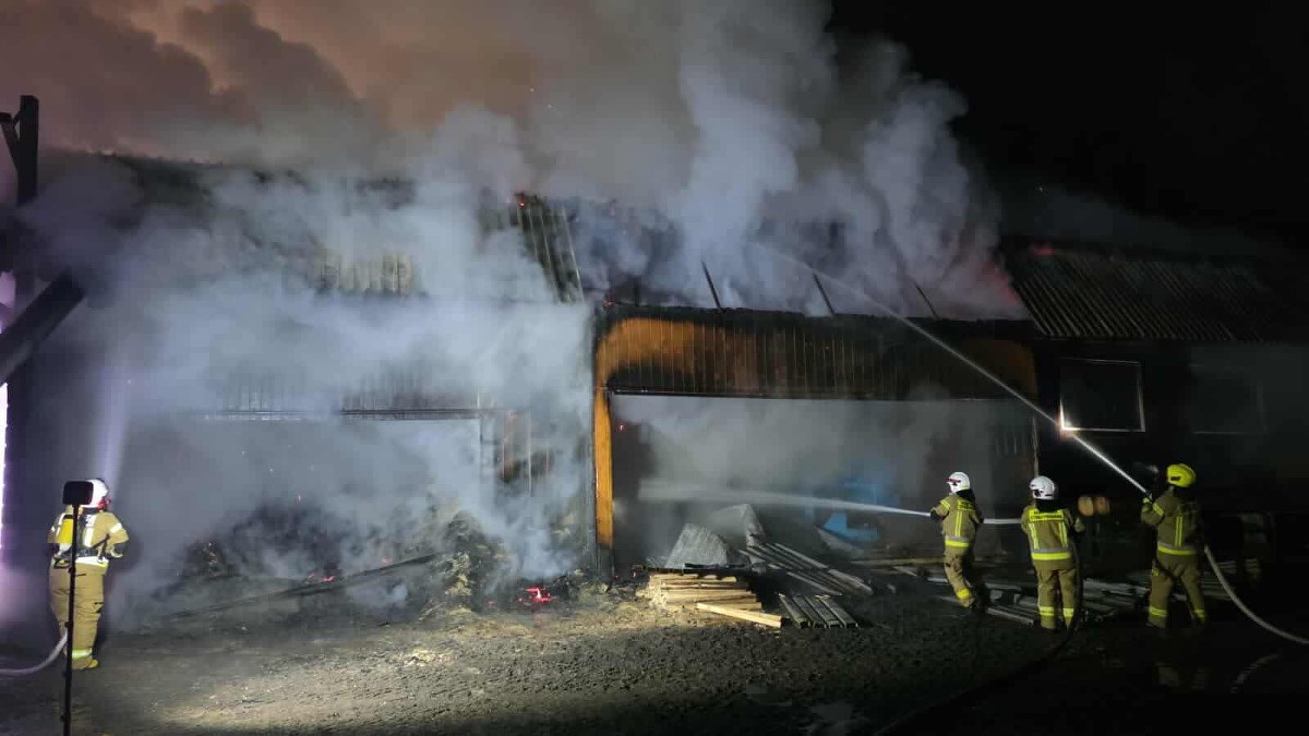 Pożar tartaku w Wiśle. Straty oszacowano na pół miliona złotych