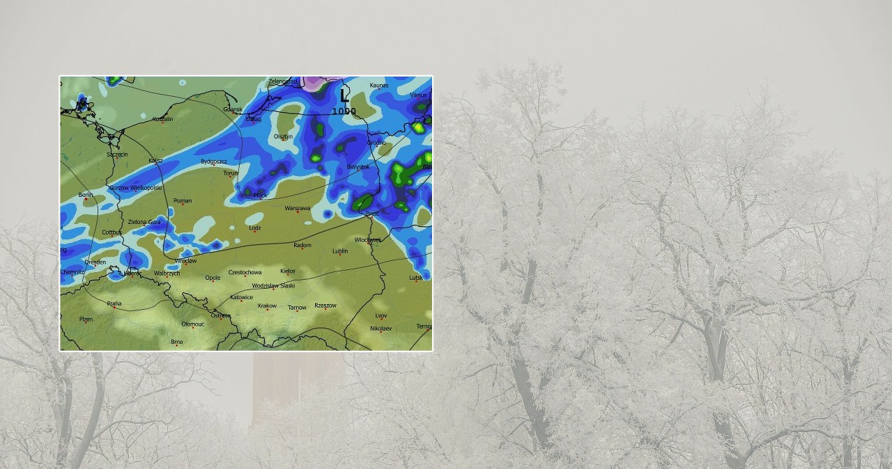 Zmiana w pogodzie, pierwszy śnieg w tym roku. Zostały godziny