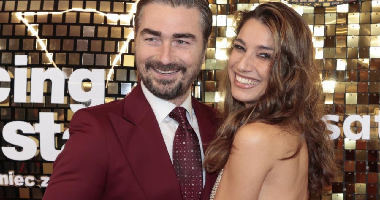 Radośni Jan i Lenka Klimentowie na widowni "Tańca z gwiazdami"