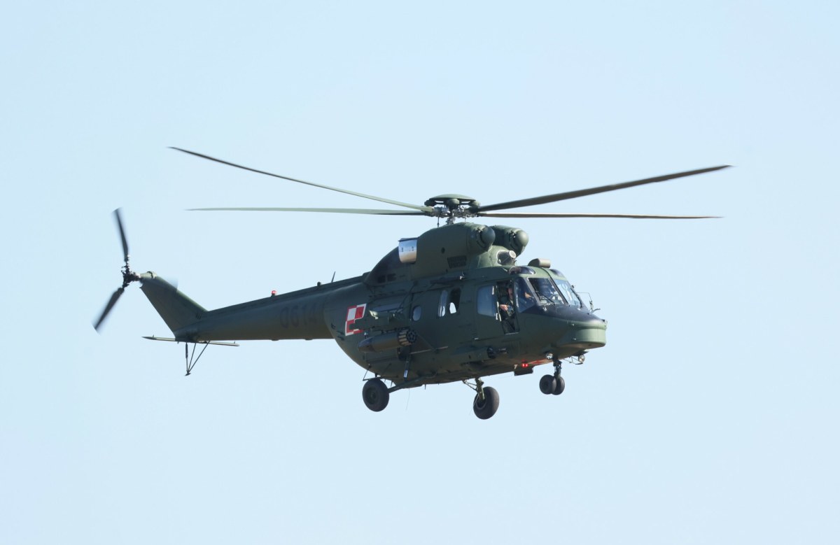 Śmigłowiec wesprze WOT w patrolowaniu kolei