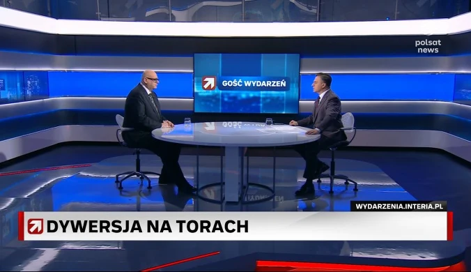 Działanie służb po dywersji na torach. Zgorzelski w ''Gościu Wydarzeń'': Najgorsze dzisiaj to jątrzyć kto za późno zadziałał