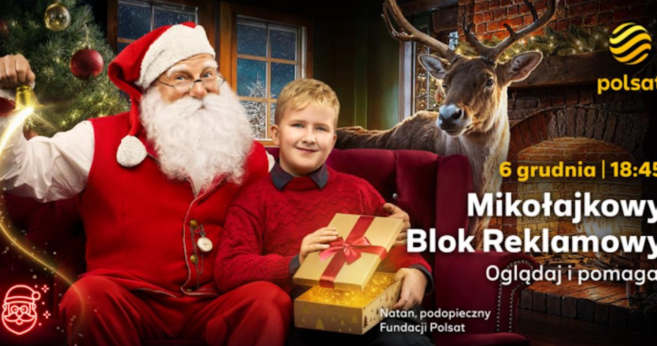 22. Mikołajkowy Blok Reklamowy "Dźwięk Świąt". Włącz Polsat, obejrzyj reklamy i pomóż