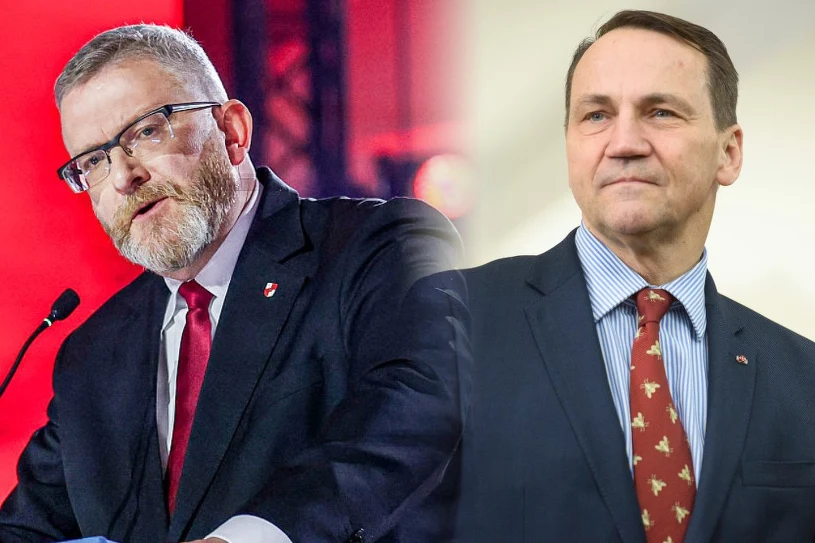 "Ociera się o zdradę". Radosław Sikorski reaguje na słowa Brauna