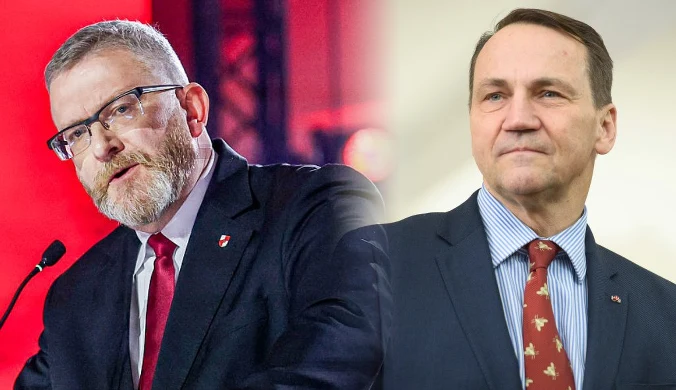 "Ociera się o zdradę". Radosław Sikorski reaguje na słowa Brauna