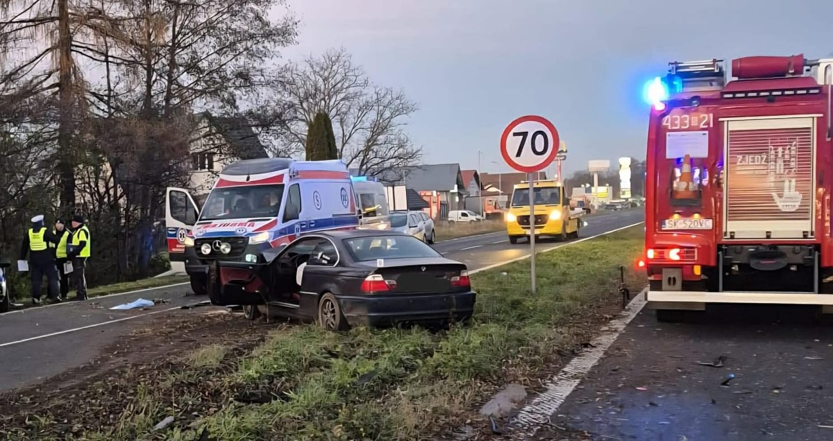 Tragiczny wypadek w Ustroniu. Za kierownicą bmw 21-latek