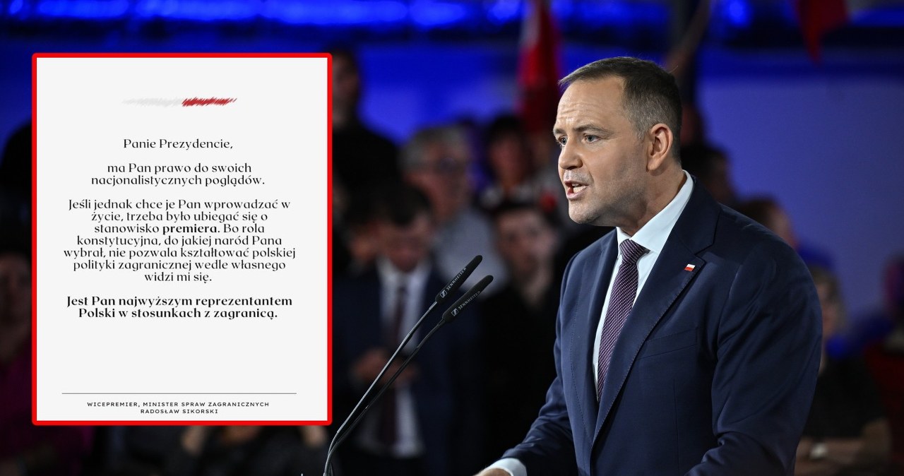 "Trzeba było ubiegać się o stanowisko premiera". Apel do Nawrockiego