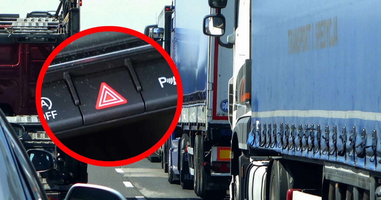 Kiedy należy włączyć światła awaryjne przy dojeżdżaniu do korka?