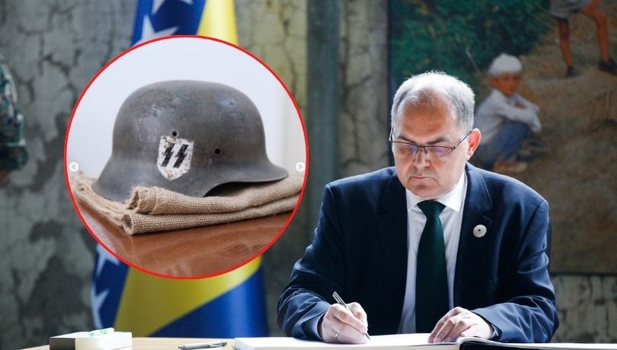 Hełm esesmana w prezencie dla niemieckiego polityka. "Skandaliczny gest"