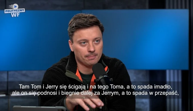 "Polityczny WF": Czarzasty jak kot z kreskówki. Nie do zdarcia