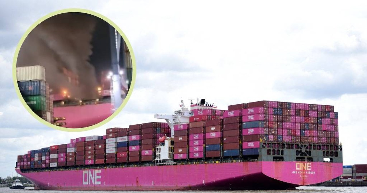 Pożar kontenerowca w Los Angeles. Ponad 100 strażaków w akcji