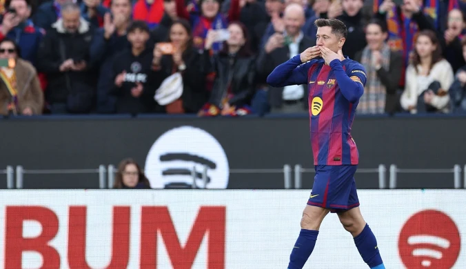 Historyczny moment Lewandowskiego. Patrzyło całe Camp Nou
