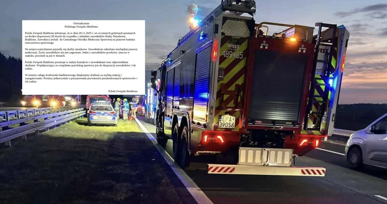Wypadek reprezentantów Polski. Związek wydał komunikat, nowe informacje