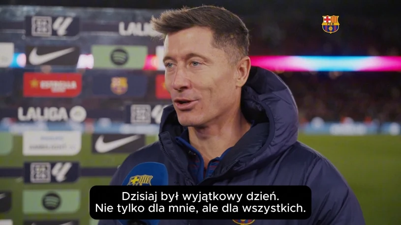,,Tego dnia nie zapomnę nigdy" Lewandowski o golu i powrocie na Camp Nou [WIDEO]