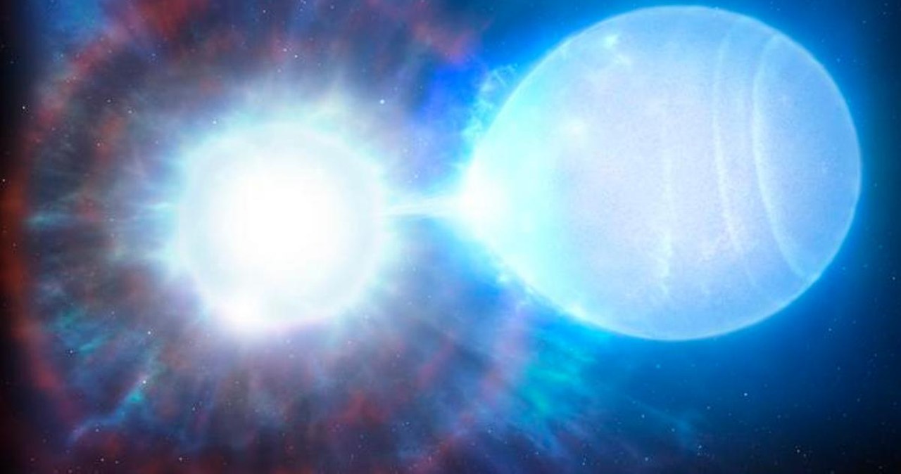 Wampiryczna gwiazda pożera swoją ofiarę. Przełom dzięki sondzie NASA