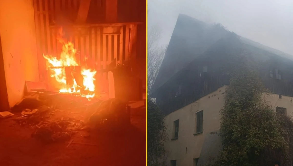 Pożar, który o mały włos nie skończył się tragicznie, wybuchł w piątek w Bochotnicy (woj. lubelskie). Pewien mężczyzna włamał się do starego młyna, by ukraść przewody elektryczne. Gdy zaprószył ogień i znalazł się w tarapatach, pomocy udzielili mu przejeżdżający obok policjanci.