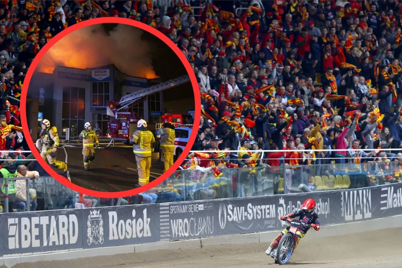 Alarm na polskim stadionie. Pojawił się ogień, natychmiastowa reakcja
