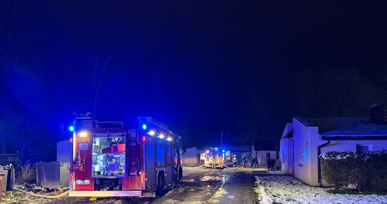 Pszczyna. Ogień w budynku mieszkalnym. Akcja straży pożarnej