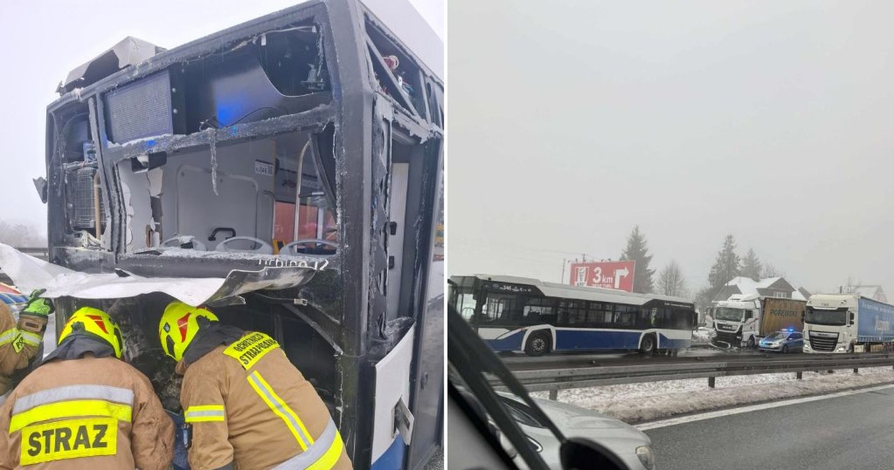 Gaj. Wypadek na Zakopiance pod Krakowem, są poszkodowani