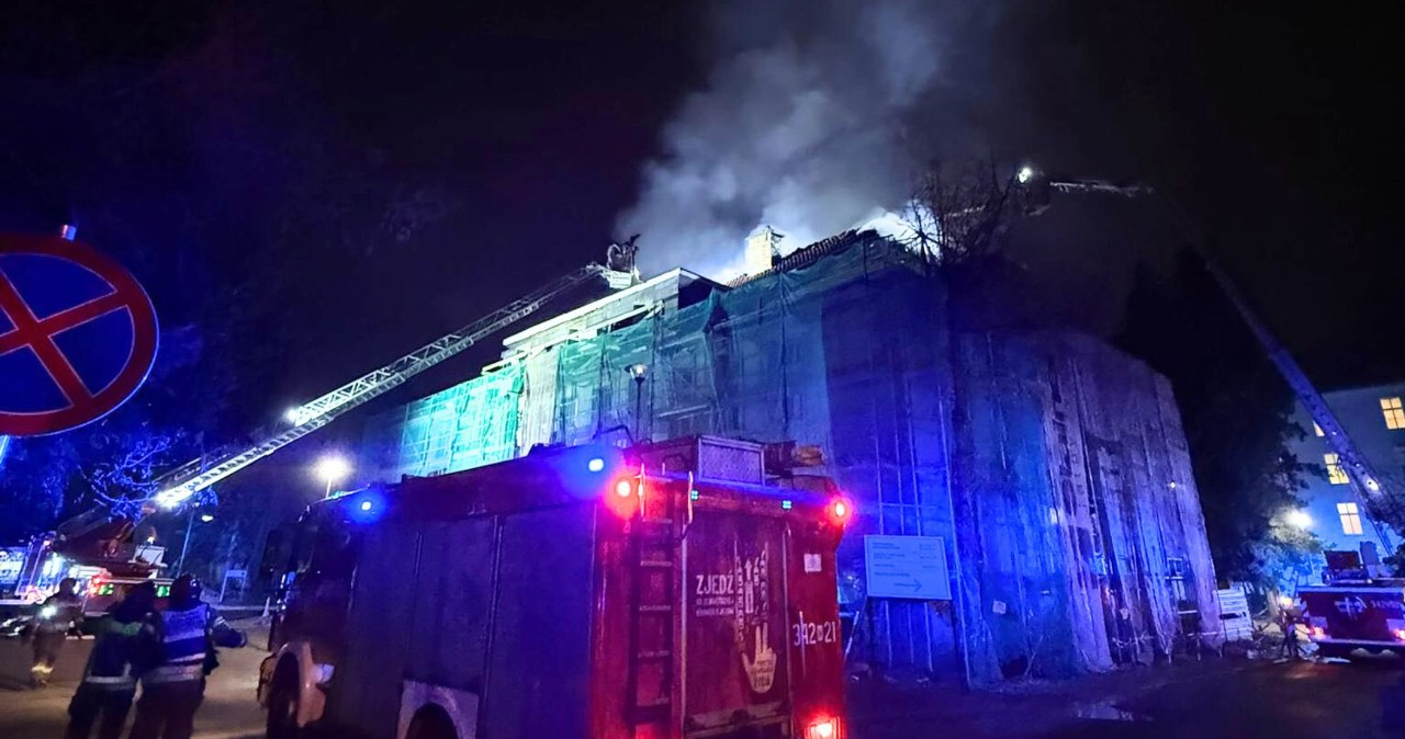 wiadomości,aktualności,Interia Nocny pożar w szpitalu. Akcja strażaków w Elblągu. Prezydent miasta o szczegółach akcji