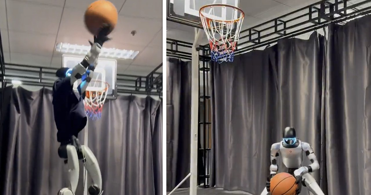 Jest lepszy niż nasi koszykarze. Unitree G1 gra w kosza