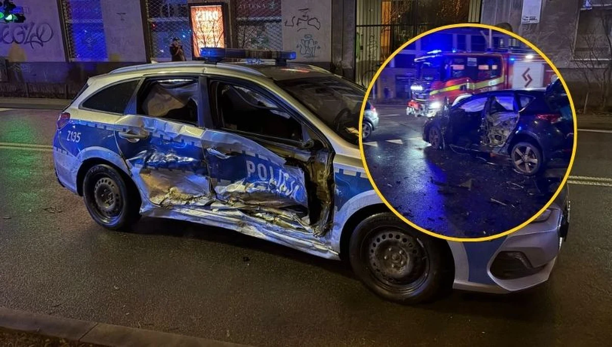 Wypadek z udziałem radiowozu w Warszawie. Jadące na sygnałach policyjne auto zderzyło się z dwoma osobówkami na skrzyżowaniu ul. Żeromskiego i Podczaszyńskiego. Trzy osoby trafiły do szpitala - ustalił reporter RMF MAXX Przemysław Mzyk. 