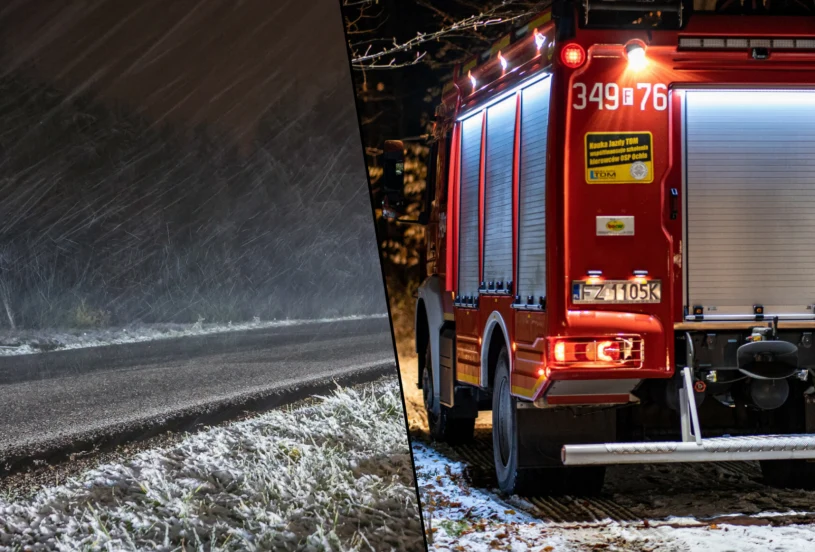Śnieg storpedował polskie drogi. Ponad 2 tys. interwencji straży pożarnej