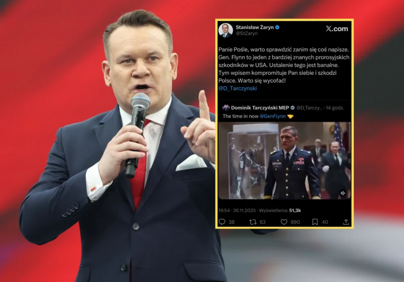 Żaryn grzmi, Tarczyński usuwa wpis. "Kompromituje pan siebie"