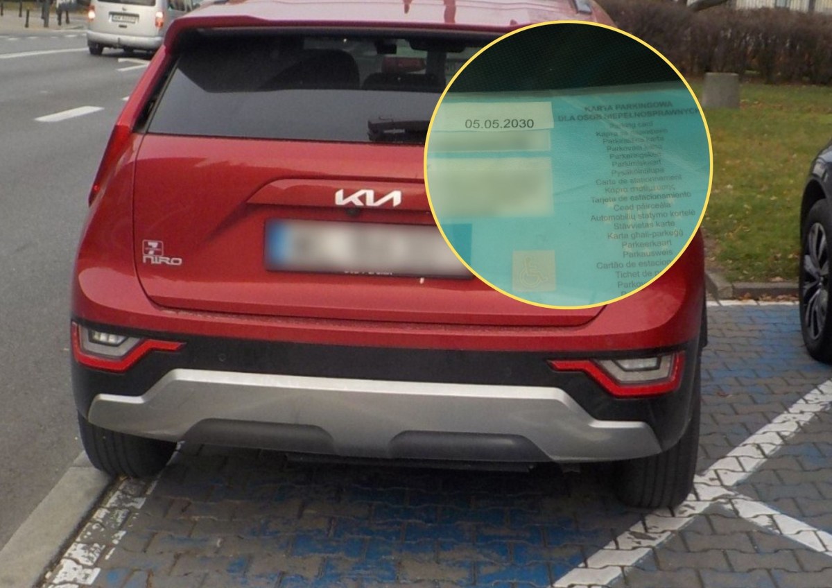 "Bo muszę tu parkować". Strażników zaniepokoił wygląd legitymacji parkingowej