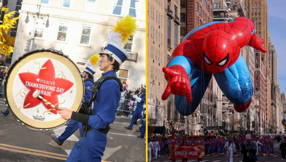 ​99. Parada Macy’s Thanksgiving Day Parade przemierza Manhattan z rekordową liczbą ogromnych balonów. Są też nowe, jak chociażby Mario, Buzz Lightyear i PAC-MAN. Nowojorska policja z okazji obchodów Święta Dziękczynienia wprowadziła zaostrzone środki bezpieczeństwa. Z szacunków m.in. NBC wynika, że wydarzenie przyciągnęło blisko 3,5 mln widzów.