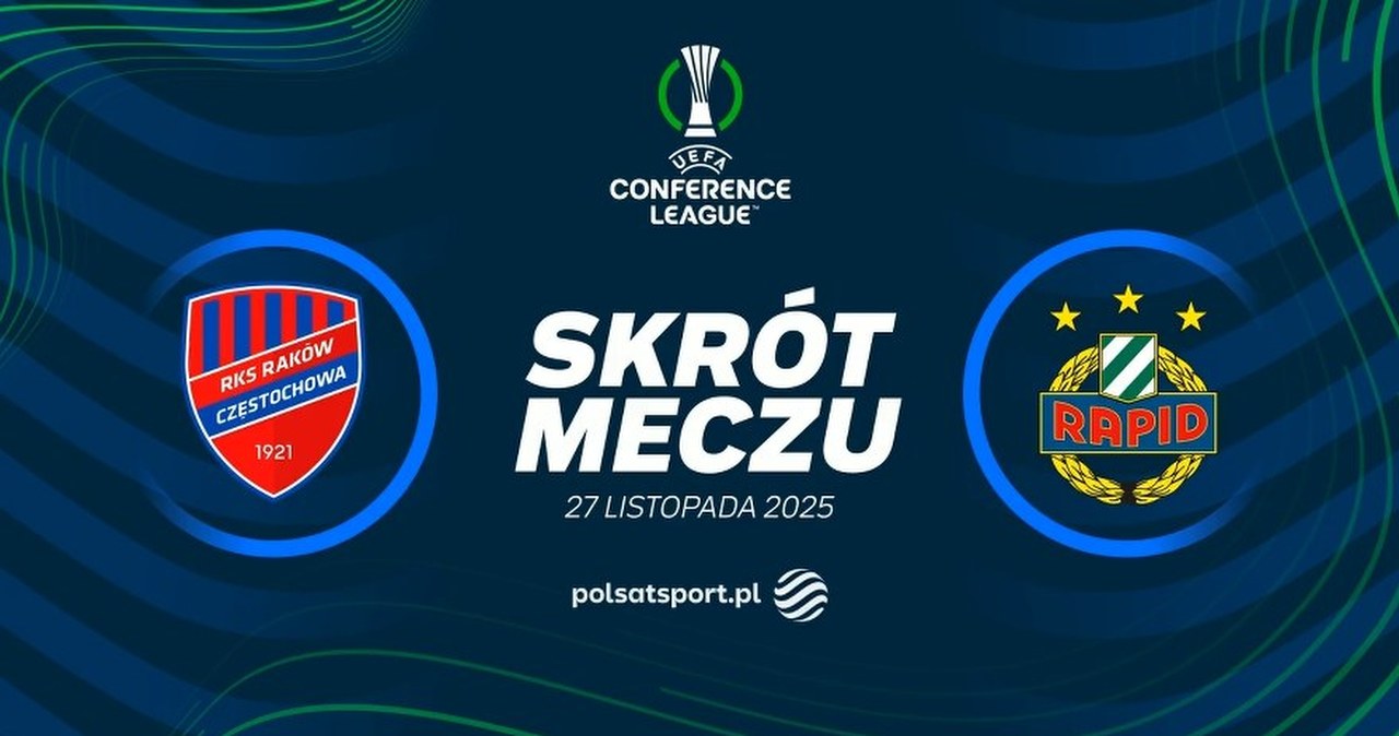 Raków Częstochowa - Rapid Wiedeń. Skrót meczu {WIDEO]