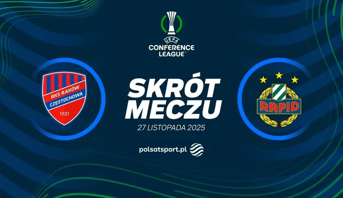 Raków Częstochowa - Rapid Wiedeń. Skrót meczu {WIDEO]