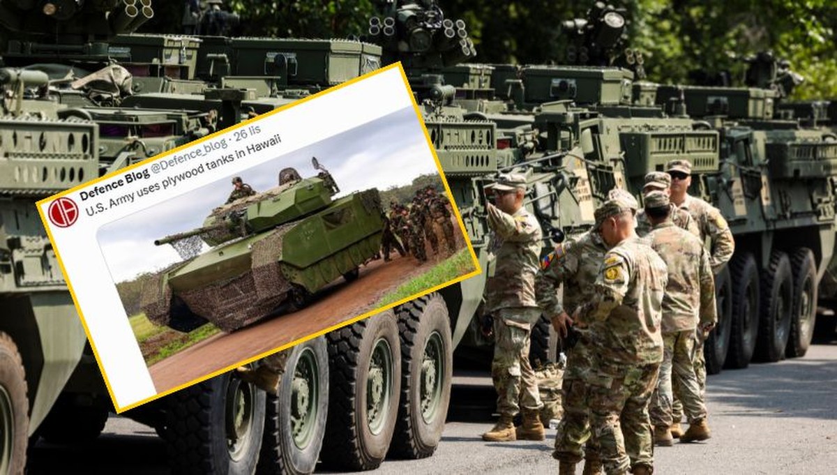 Czołgi ze sklejki na manewrach USA