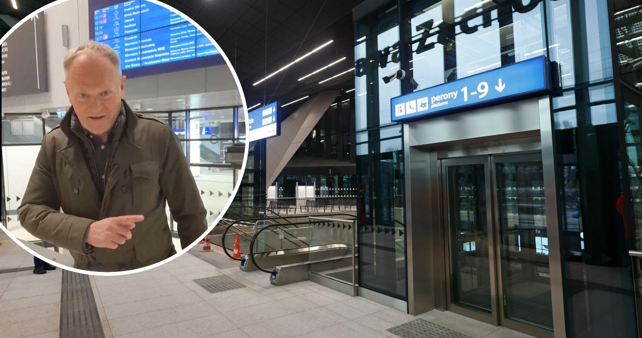 Tusk wybrał się na nowy dworzec w stolicy. Wiemy, co tam robił