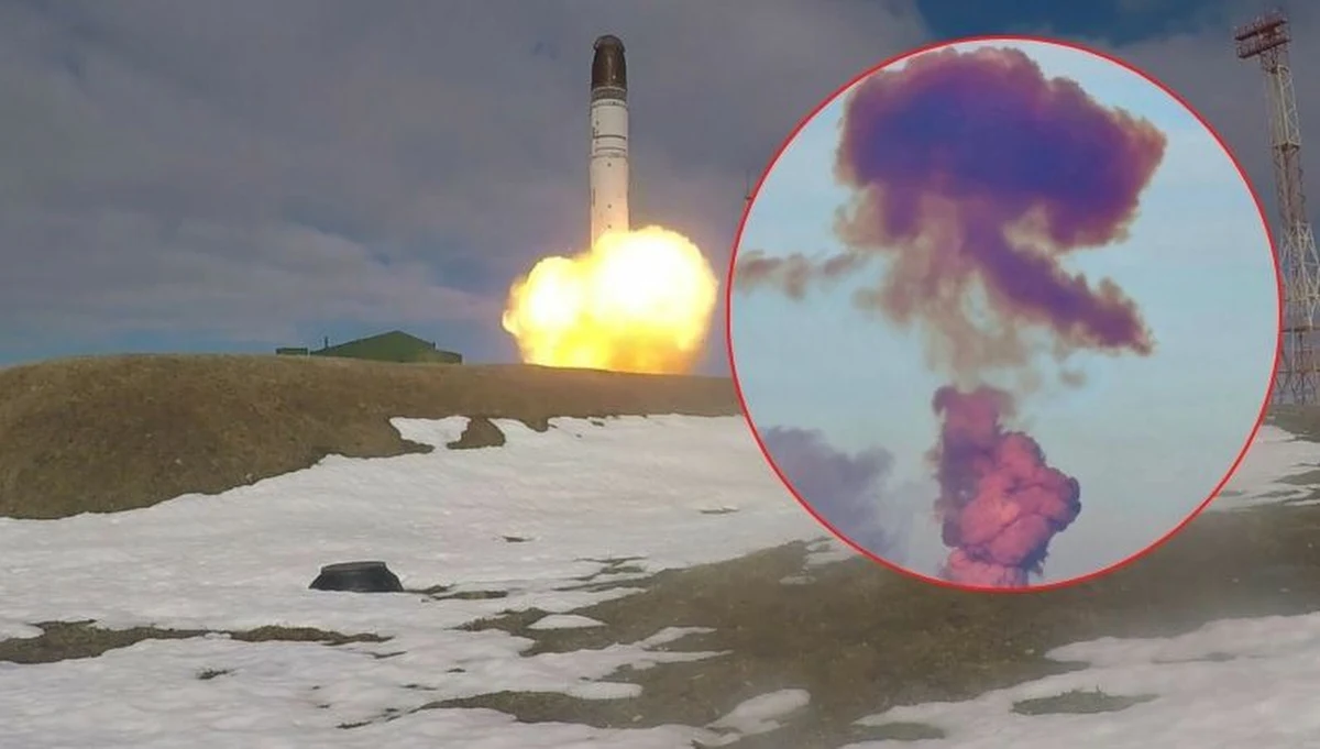 Nad bazą wojskową Jasnyj w obwodzie orenburskim w Rosji zauważono kolorowy słup dymu. Media donoszą, że Moskwa mogła nieudanie testować pocisk międzykontynentalny RS-28 Sarmat (nazywany Satanem 2), który rozbił się tuż po starcie. Lokalne władze twierdzą, że ewakuacja ludności nie będzie konieczna.