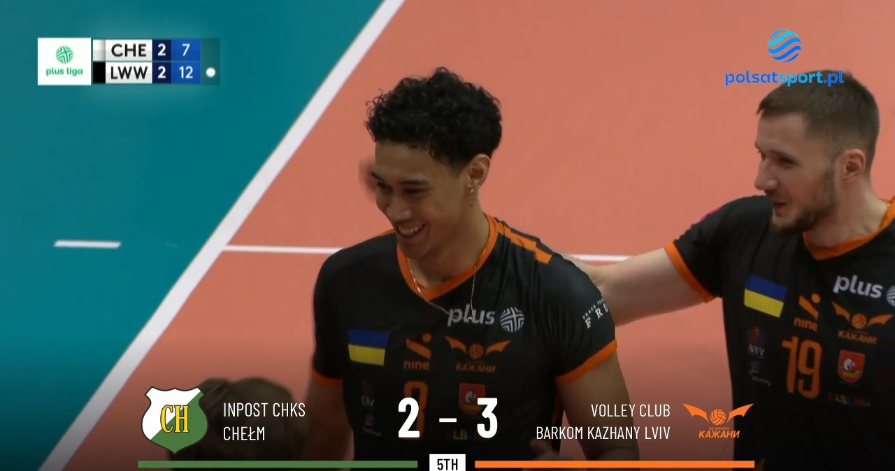 Lorenzo Pope rządzi na siatce! Dwa pojedyncze bloki w meczu ChKS – Barkom[WIDEO]