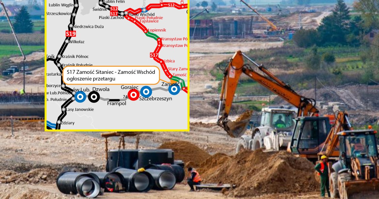 GDDKiA nie zwalnia tempa. Rusza przetarg na kolejny odcinek drogi S17