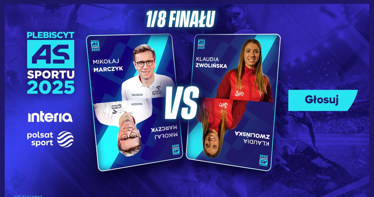 "As Sportu 2025". Mikołaj Marczyk kontra Klaudia Zwolińska. Zagłosuj!