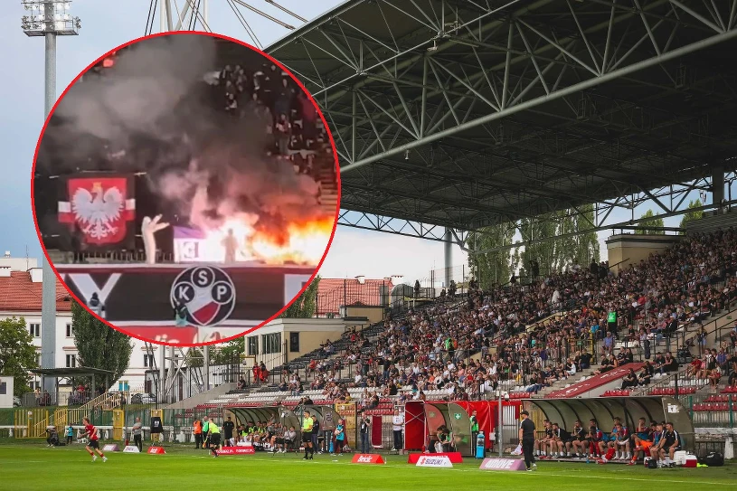 Taką flagę spalono w Warszawie. Policja zareagowała natychmiast