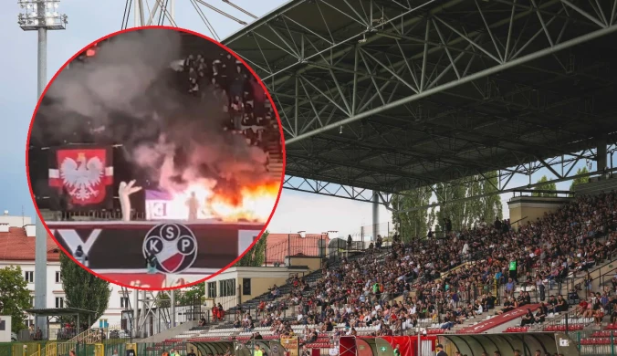 Taką flagę spalono w Warszawie. Policja zareagowała natychmiast