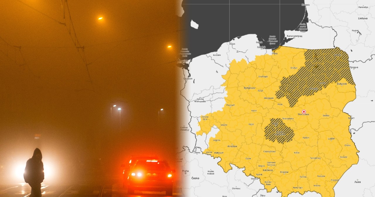 Marznące opady i gęste mgły. Ostrzeżenia IMGW dla niemal całego kraju