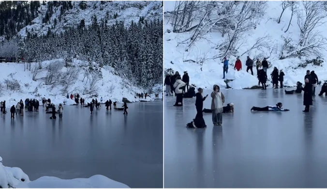 Szokujące sceny nad Morskim Okiem. "Bezmózgi hazard"