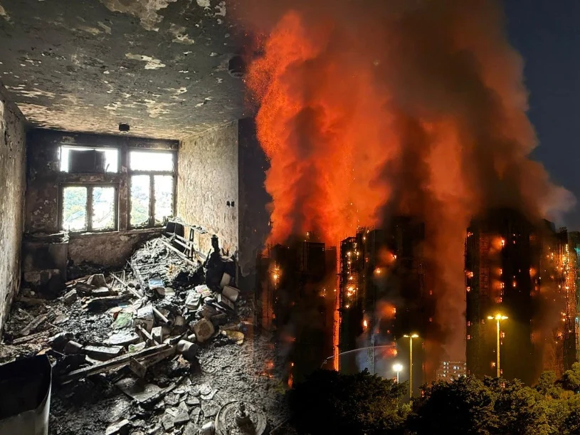 Rośnie liczba ofiar pożaru w Hongkongu. Policja zatrzymała podejrzanych