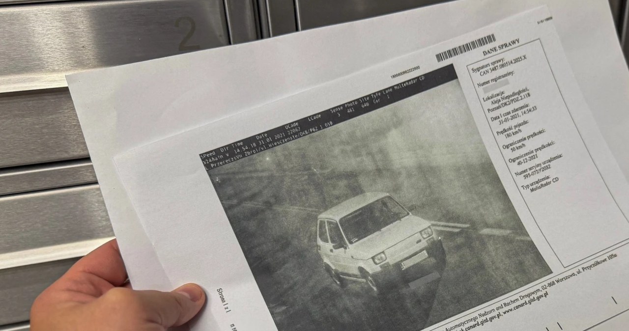 Nieodebrany list ze zdjęciem z fotoradaru. Co z mandatem?