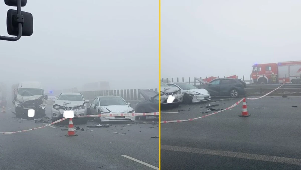 Kłopoty z przejazdem autostradą A4 na Opolszczyźnie. W rejonie Góry Świętej Anny zderzyło się kilka samochodów. Niestety jedna osoba zginęła.