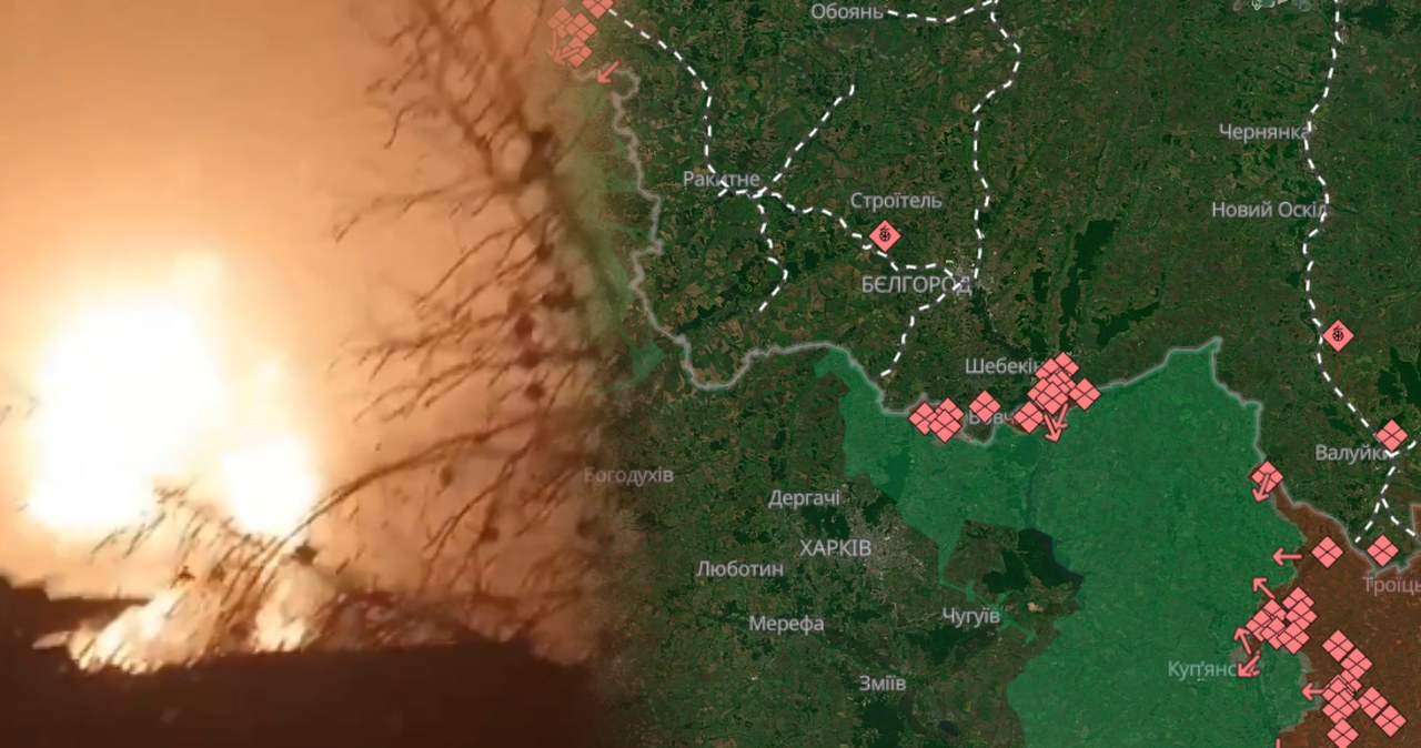 Ataki dronów w Rosji. Płonie skład ropy, "kilka zbiorników uszkodzonych"