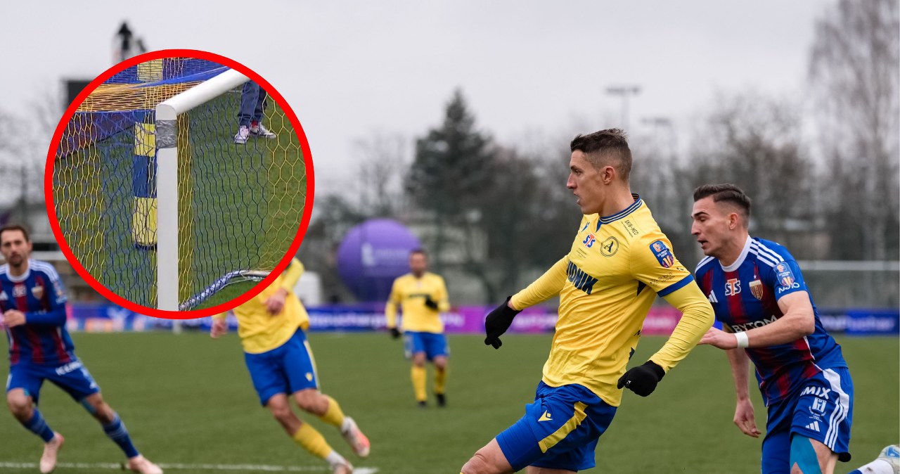 Kuriozalne sceny w Pucharze Polski. W ruch poszła taśma klejąca [WIDEO]